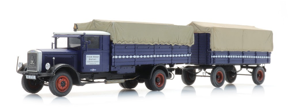 Hansa Lloyd with trailer