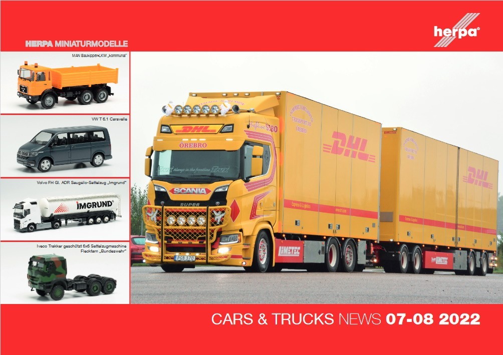 HERPA CARS & TRUCKS News 07-08 2022