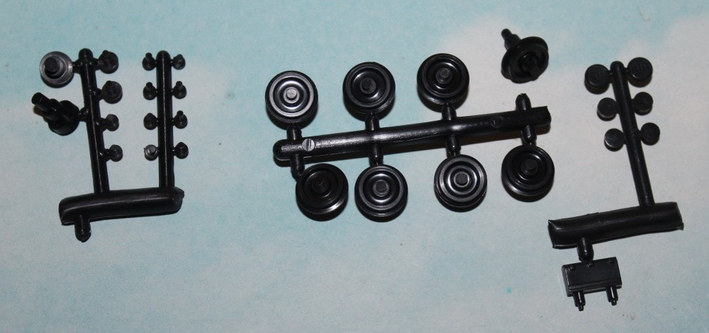 Wheel sets, mounting pins, buffers, a tool box