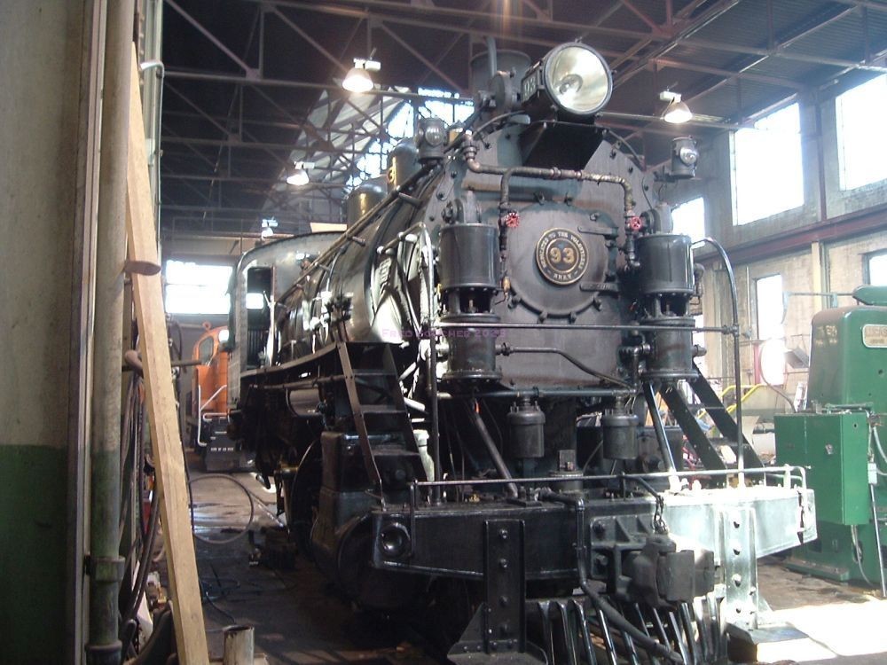 Nevada Northern No. 93, a 2-8-0 Consolidation-type steam locomotive, built 1909