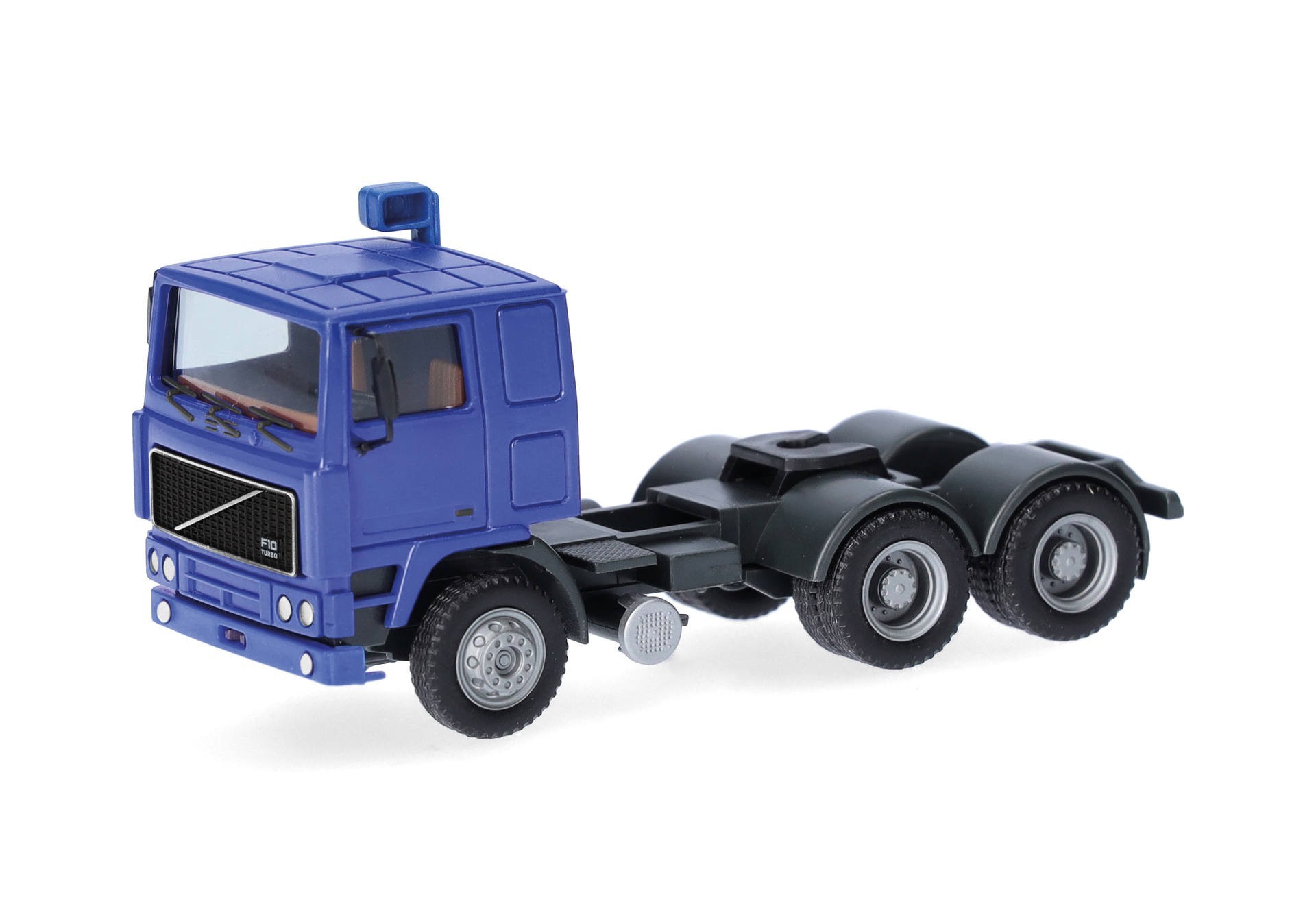 Volvo F10 flatroof rigid tractor 3axles, ultramarine blue