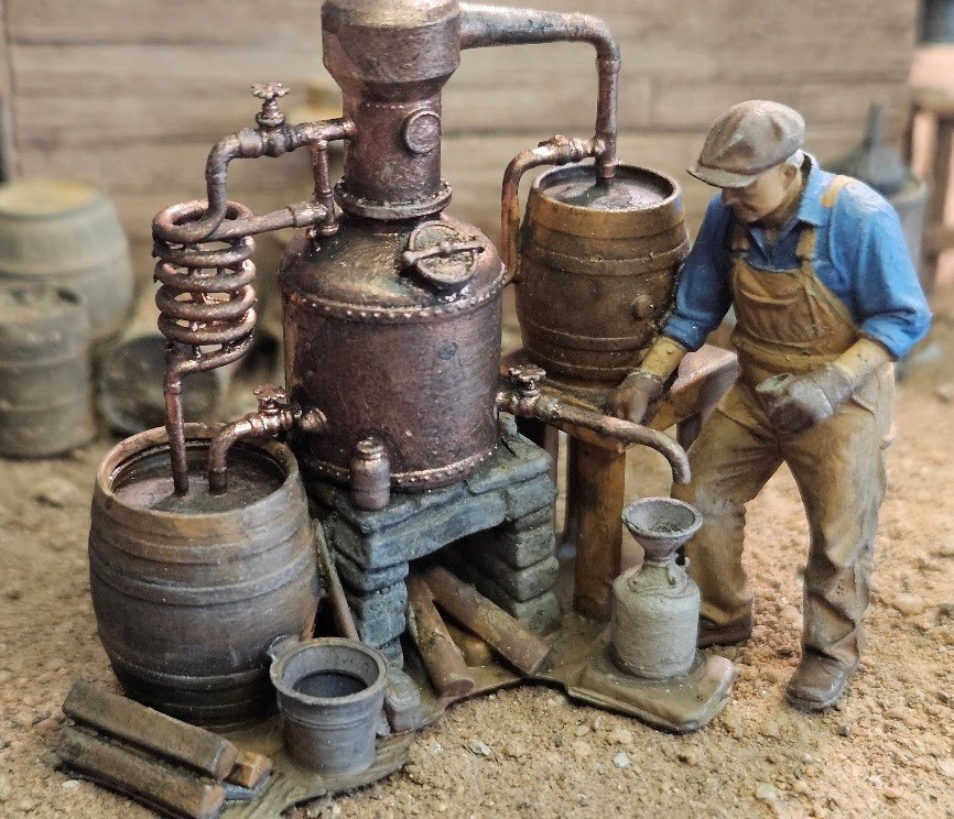 RRMS-O-04 -  This is a great scene as a copper moonshine still