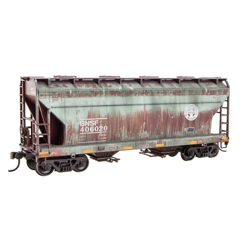 HO ACCURAIL 2-BAY COVERED HOPPER KIT WEATHERED BNSF #406020 ITEM# 220010007