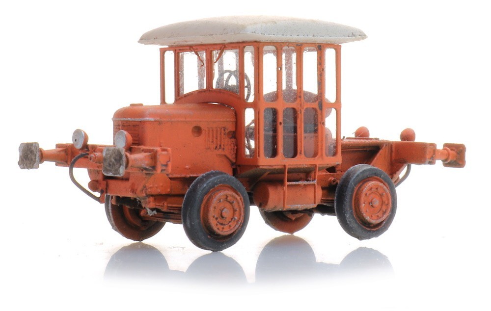 Ford Model AA Pickup, Forklift, and Latil Rail Tractor