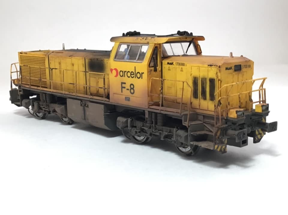 LOCOMOTOR G150-ARCELOR weathered 'Inspirations' by Esteban Lopez Martin