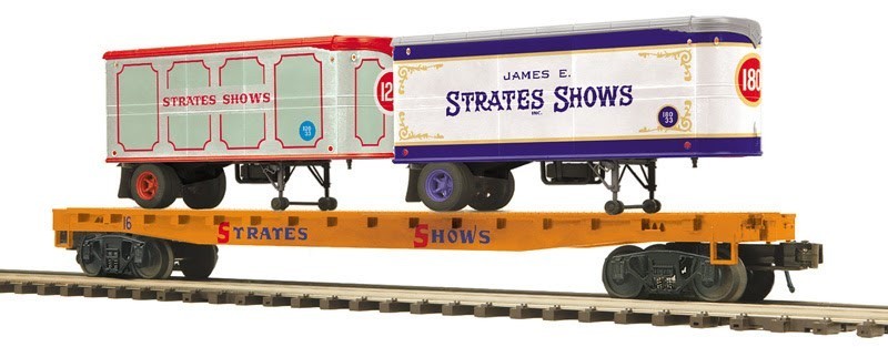 Atlas - O Premier Flat Car with Two 20' Trailers