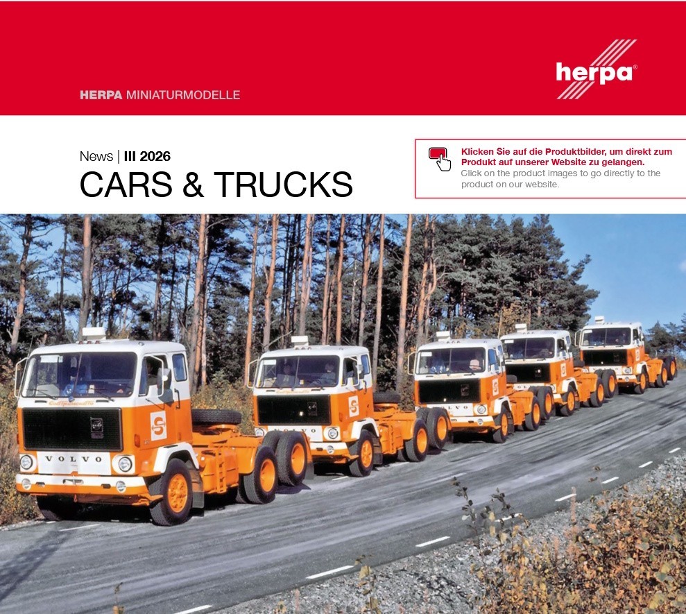 Herpa Cars & Trucks News, lII 2026